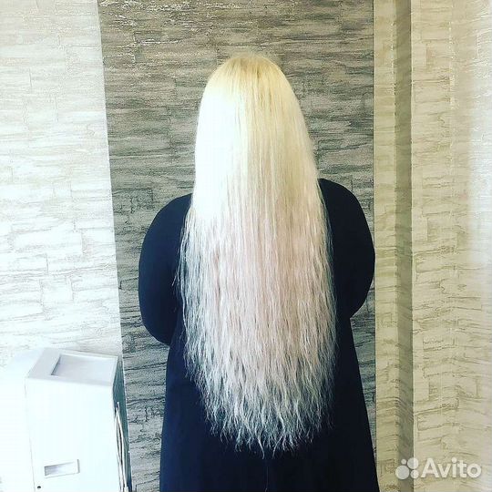 Наращивание волос капсульное )