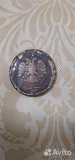 Монета 10 рублей брак