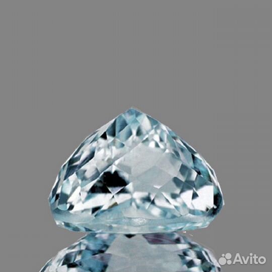 Аквамарин натуральный 4,20Ct 10х9мм VVS Бразилия