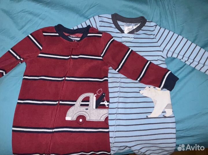 Слипы/ пижамы флисовые Carters 3t
