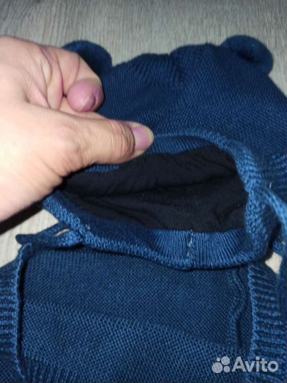 Шапочка и снуд вязанные демисезон 40