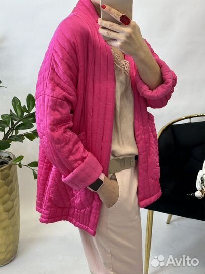 Фуфайка-жакет фуксия Италия