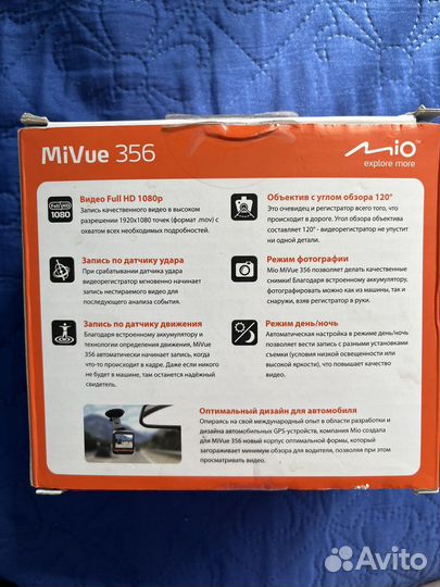 Автомобильный видеорегистратор MiVue356 новый
