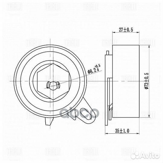 Ролик натяжной грм CM6156 Trialli