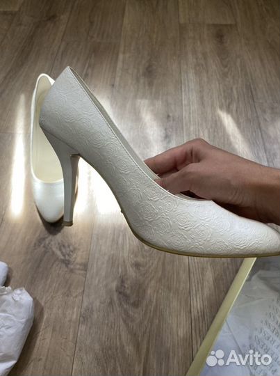 Туфли белые свадебные