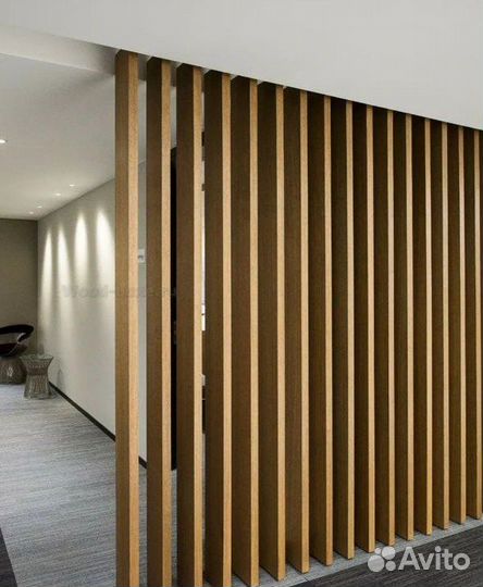 Декоративные рейки для перегородок