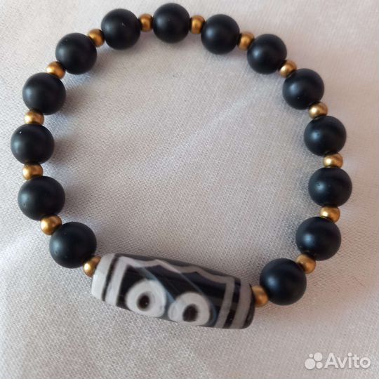 Браслет с самой Денежной прокаченной бусиной Дзи