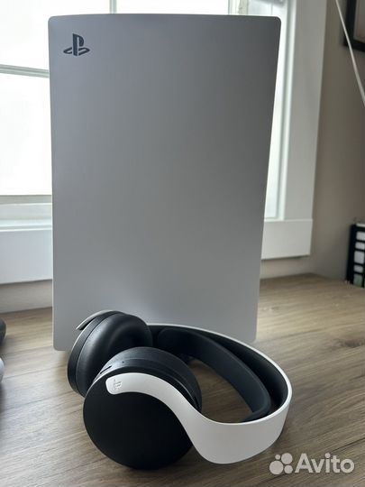 Sony playstation 5 ps5 с дисководом 2 джойстика