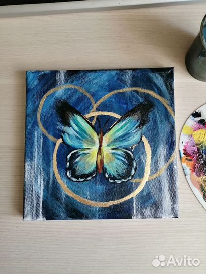 Интерьерная картина акрилом 