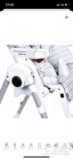 Стульчик для кормления peg perego prima pappa