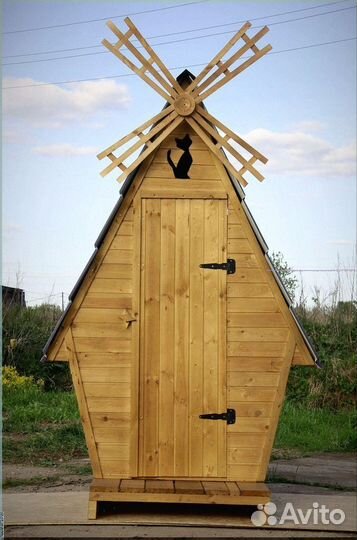 Уличный туалет деревянный пзр 683