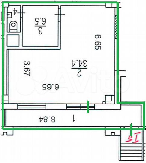 Торговая площадь, 53.6 м²