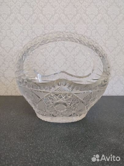 Ваза для конфет хрусталь