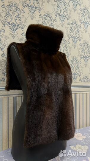 Норковая манишка новая