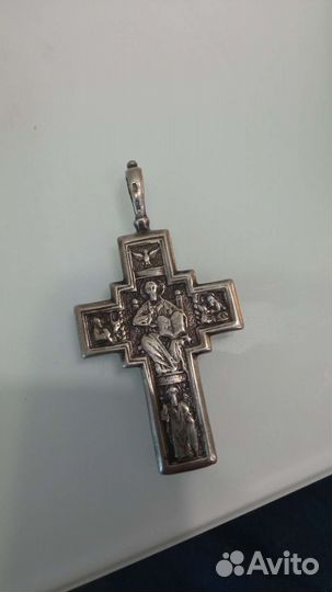 Серебряный крест нательный