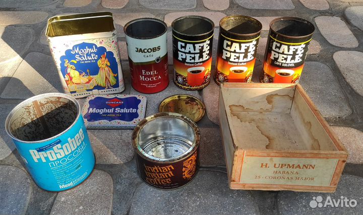 Банки жестяные СССР и зарубеж, коробка от сигар