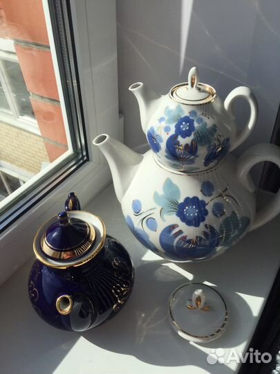 Чайники фарфоровые заварочные новые