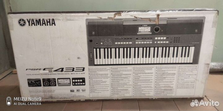 Коробка для Синтезатора yamaha PSR E433