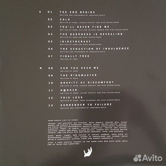 Виниловая пластинка Korn, The Nothing (White Vinyl