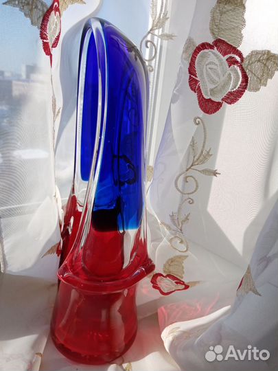 Ваза цветное стекло