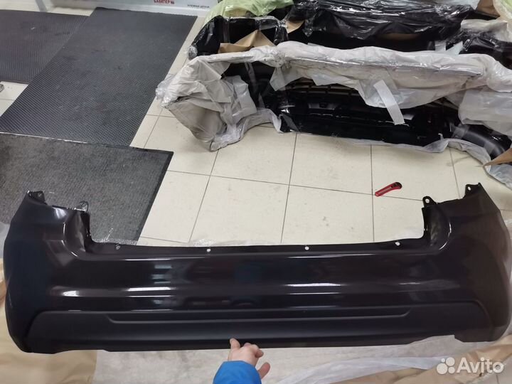 Бампер задний Гранта 2 FL цвет Черная пантера 672