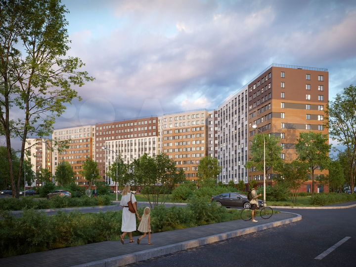 2-к. квартира, 57,3 м², 6/12 эт.