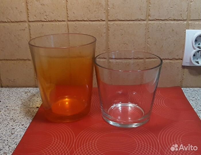 Вазы стекло, цветное стекло