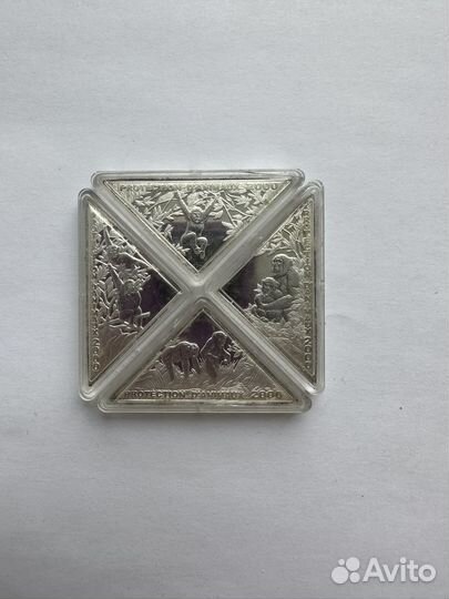 Монета пазл конго 10 франков 2000