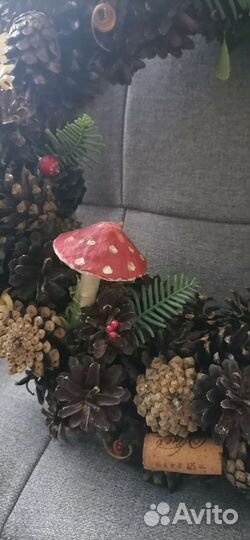 Венок новогодний на дверь