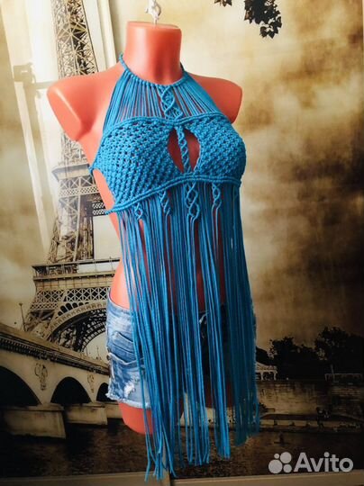 Макраме топ(плетеный )