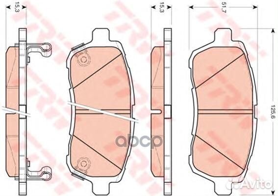 К-т дисков. тормоз. колодок GDB3437 TRW