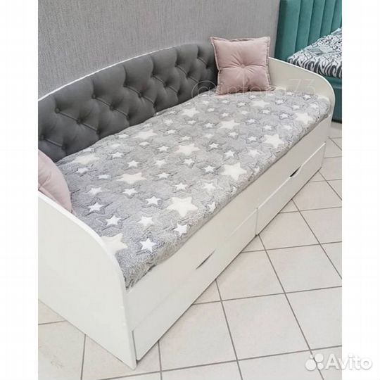 Кровать велюр от 2х лет лдсп вельвет люкс