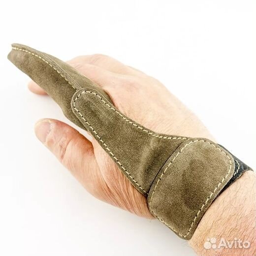 Карповый напальчник Angry Carp (кожа, замша)