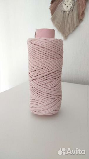 Хлопковый шпагат для макраме 4 мм разные цвета