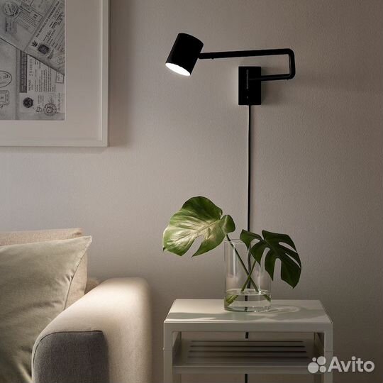 Бра нимоне IKEA оригинал икеа (черный, 3 лампочки)