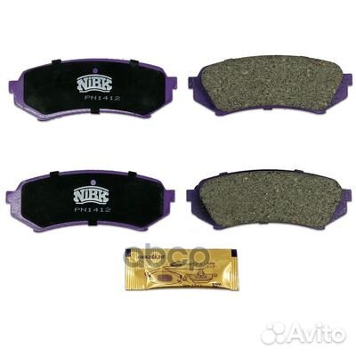Колодки тормозные дисковые задние NiBK PN1412 Я