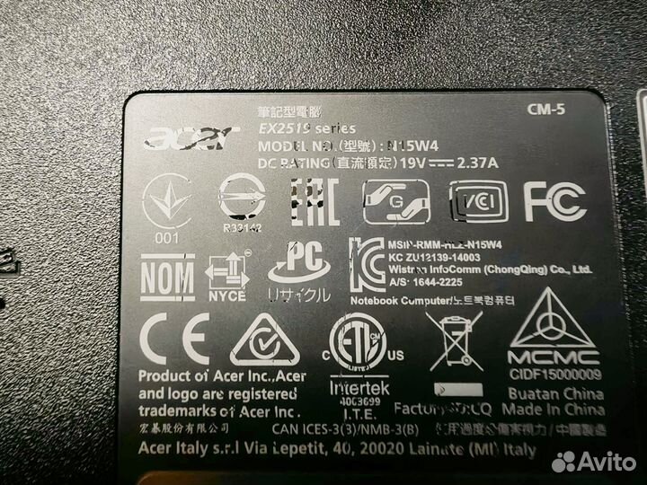 Ноутбук Acer extensa EX21l519 (n3060 4Gb DDR3)