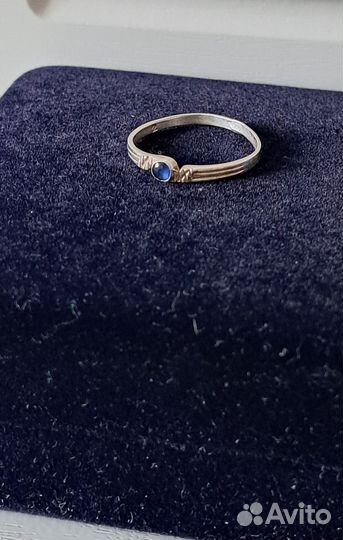 Серебряное кольцо с корундом СССР