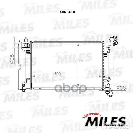 Acrb494 Радиатор toyota avensis 1.4-1.8 02- ACR