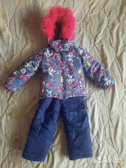 Зимний костюм для девочки 86 бу