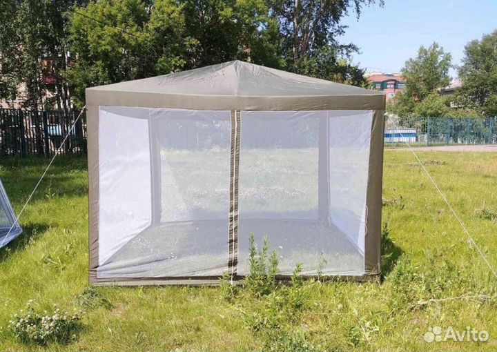 Тент шатер 3х3 с антимоскитными сетками