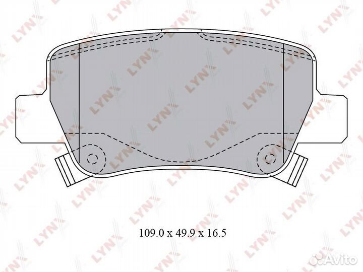 Колодки тормозные дисковые зад