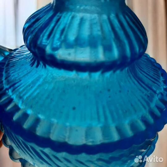 Купоросное старинное стекло. Керосиновая лампа