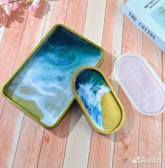 Силиконовый молд (форма) поднос овальный