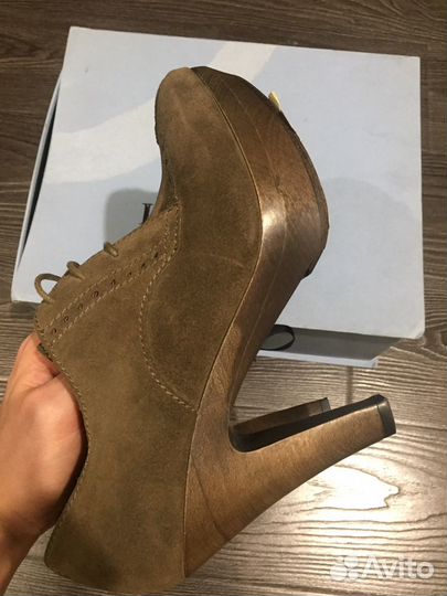 Ботильоны Lanvin замша 36,5 Новые оригинал