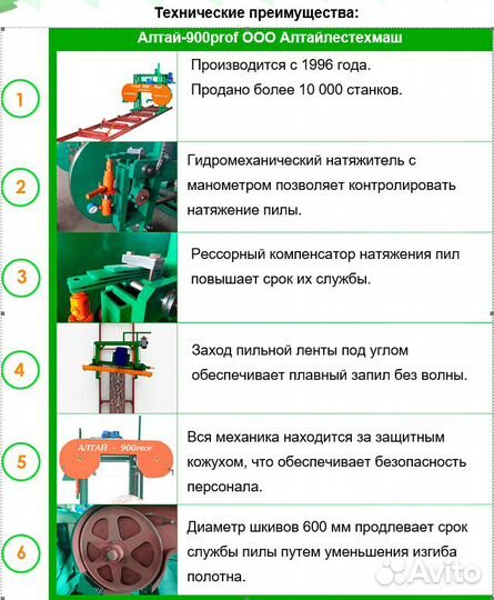 Ленточнопильный станок Алтай 900Prof