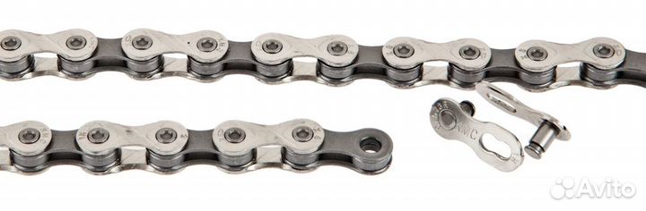 Цепь KMC X9.93 Silver-Gray, 9 ск., 114 зв., с замк