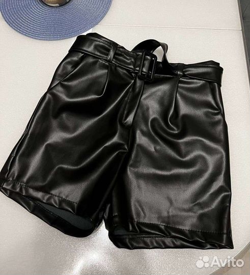 Шорты женские кожаные s