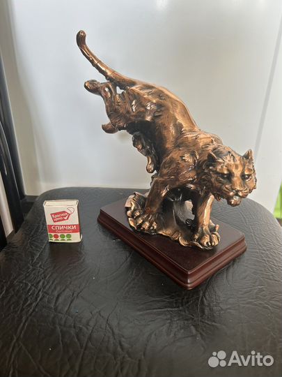 Тигр статуэтка металл