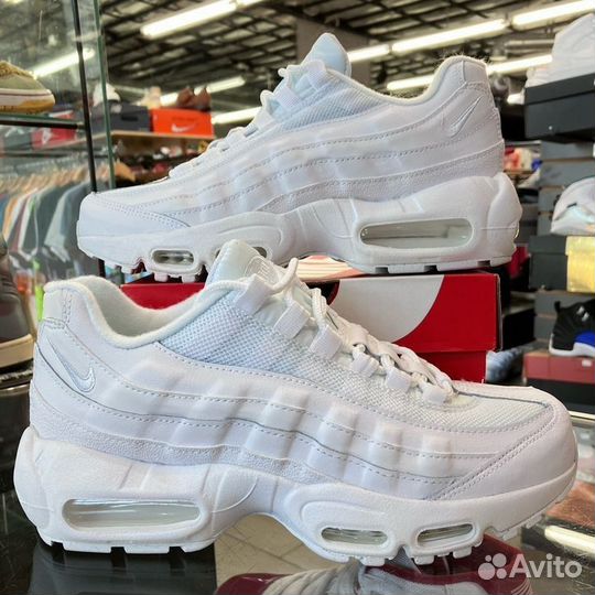 Кроссовки мужские белые Nike Air Max 95 White